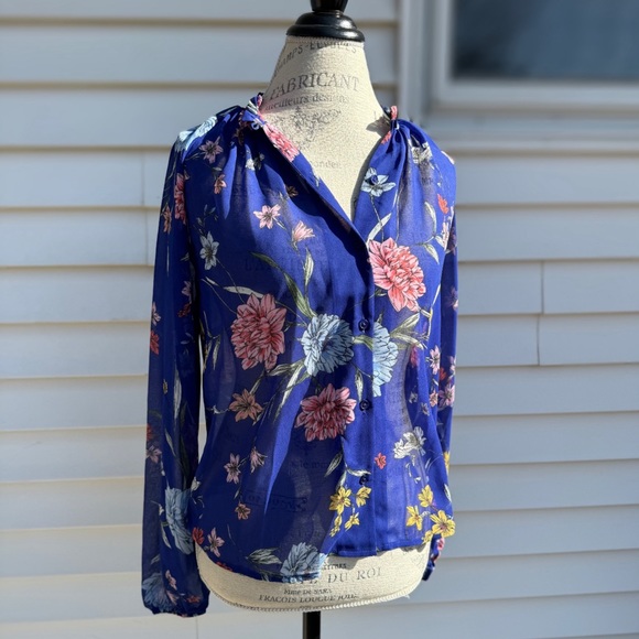 NWT Women’s Express Sheer Blouse - Picture 3 of 5